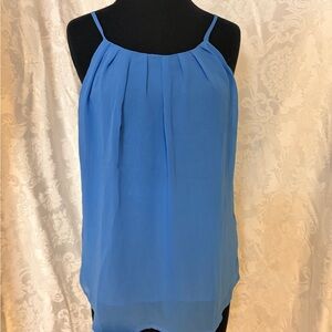BE COOL Royal Blue Pleated Spaghetti Strap Camisole